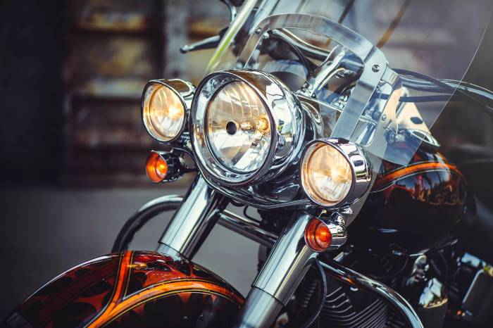 国美科技生产的摩托车大灯